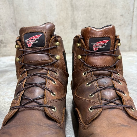 Red Wing Leather Metguard Work Boots Industrial Safety Toe - Picture 5 of 10